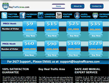 Tablet Screenshot of buytrafficarea.com